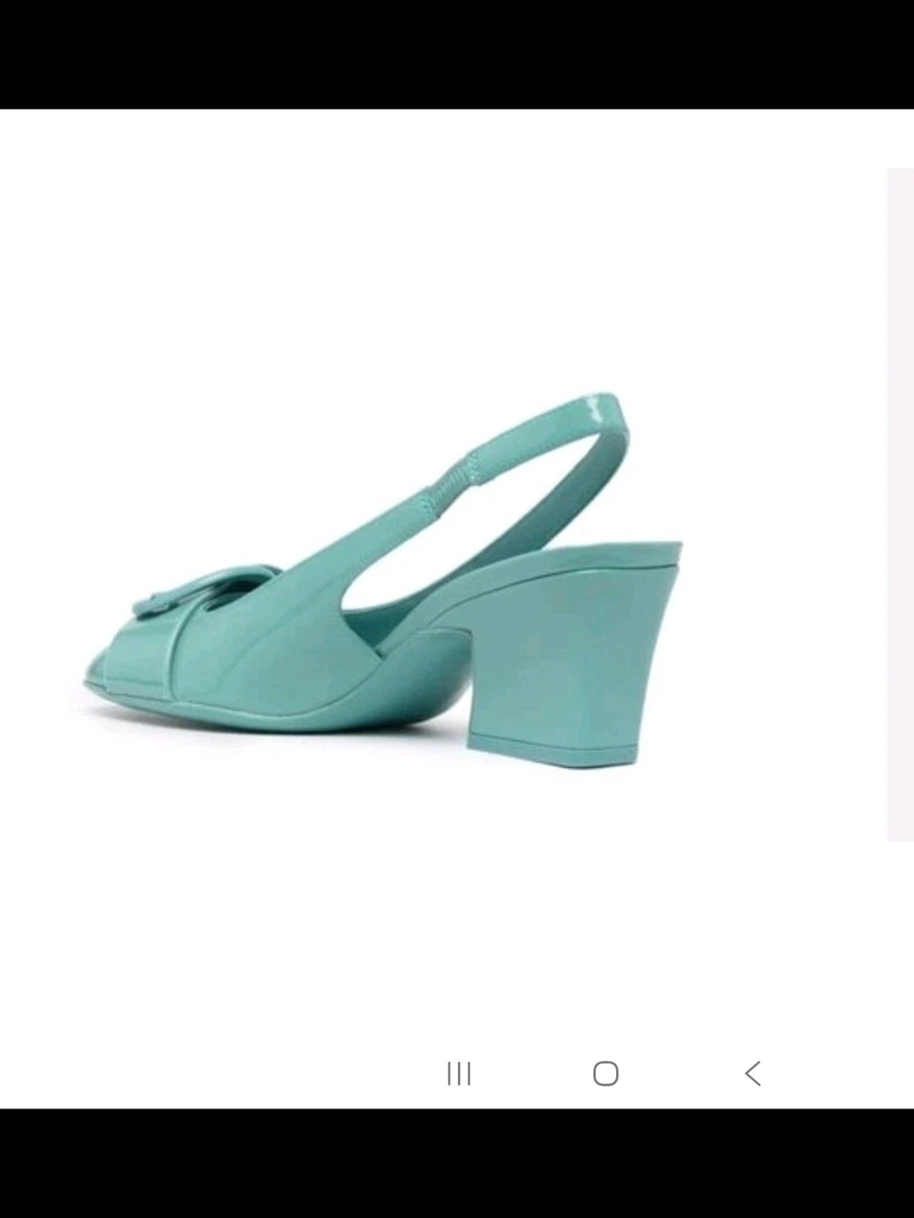 Salvatore Ferragamo Briget 9C Pump TURQUOI LeatherClassic Gancini HEEL Women NWB - Picture 4 of 16
